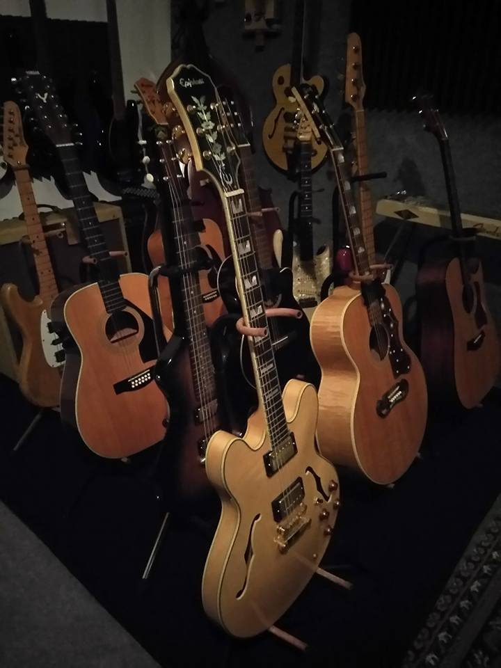 A Bunch Of Music Guitars