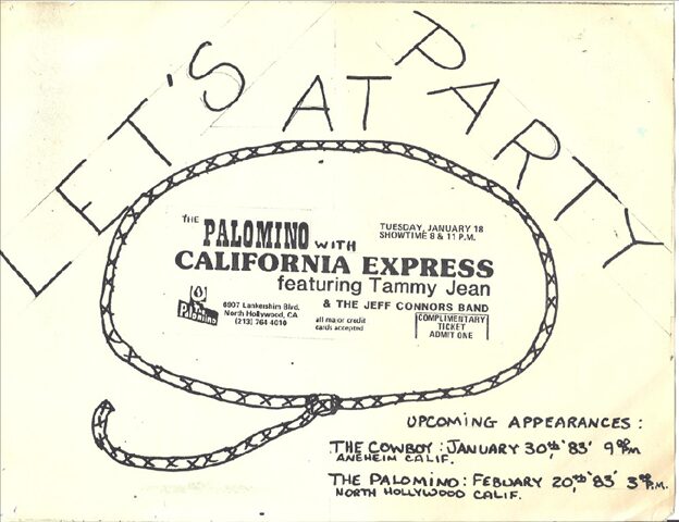 Palomind With Calfornia Express Featuring Tammy Jean