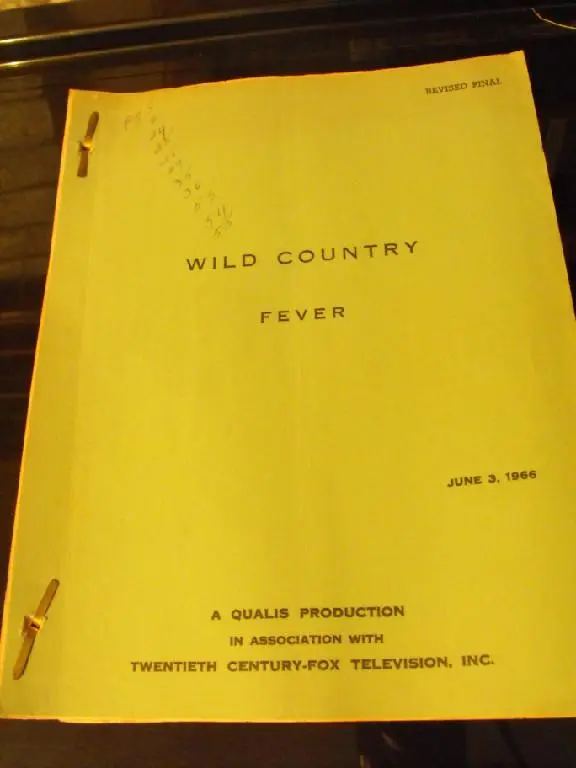 Wild Country Fever Script Book
