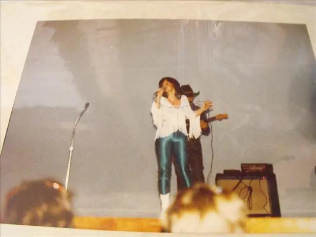 Girl Signing With A Mike On A Stage