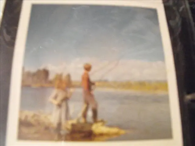 A Boy And Child Shot Fishing