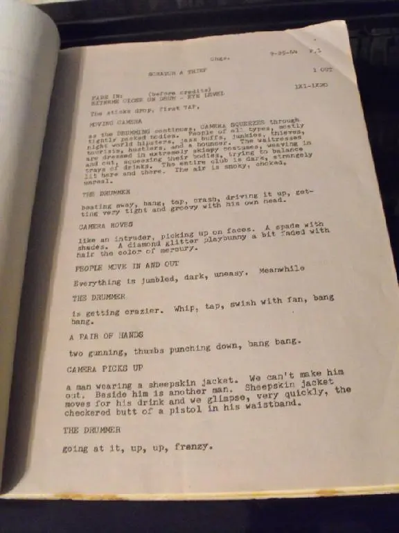 Detailed Script Book Of A Movie