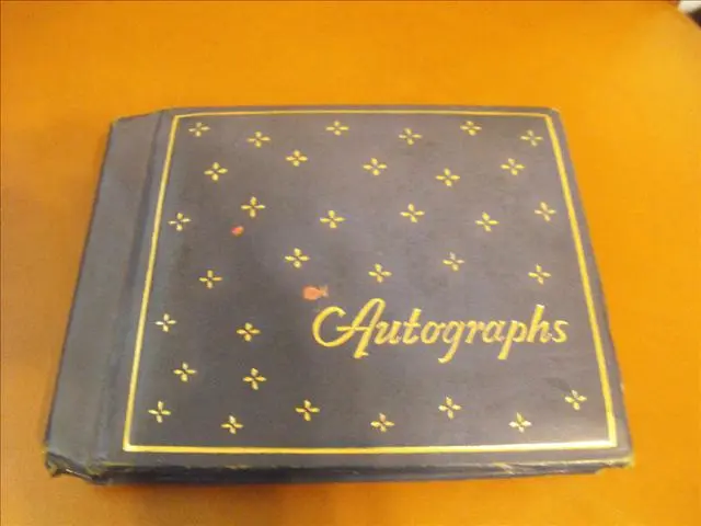 A Book Full Of Autographs