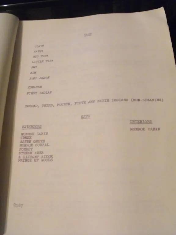 A Book Containing The Script Information