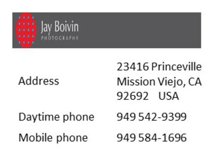 jay boivin business card