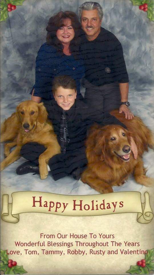 Happy Holiday Wishes From Tammy, Tom, Robby And Rusty